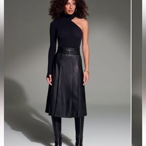 Commando Faux Leather Pleated Skirt NWT